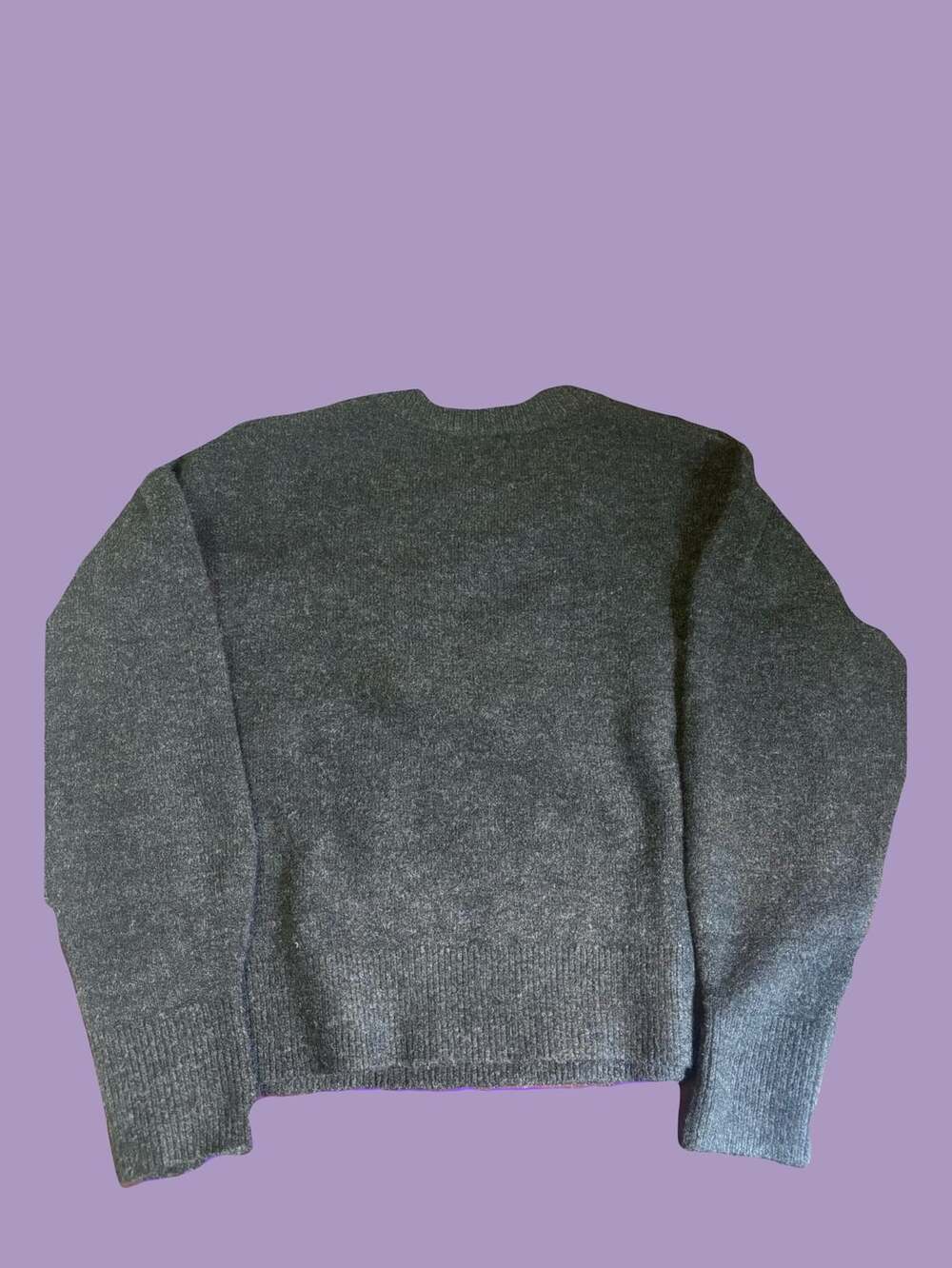 RW&CO. Sweater Size M Black Red Hearts Pullover - Picture 3 of 3
